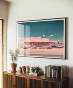 Roadside Remains #3 of 7 The Motel - Desert Landscape Art for Southwestern Decor, Vintage Retro Wall Art, Boho Eclectic