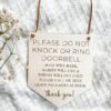 Quiet Time for Baby Essential Door Sign for Peaceful Slumbers