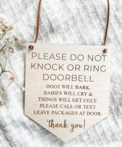 Quiet Time for Baby Essential Door Sign for Peaceful Slumbers