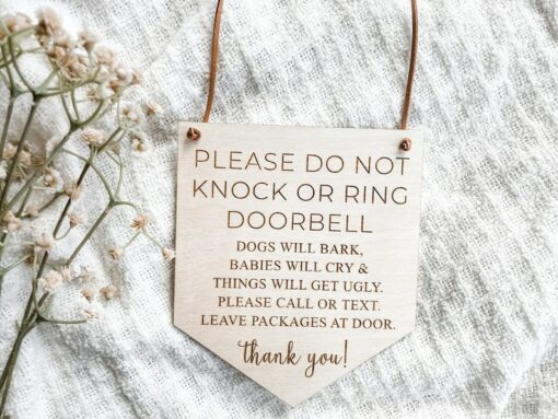 Quiet Time for Baby Essential Door Sign for Peaceful Slumbers