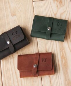 Personalized Leather Fly Fishing Wallet The Perfect Gift for Anglers
