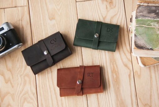 Personalized Leather Fly Fishing Wallet The Perfect Gift for Anglers
