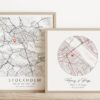 Personalized Map Our First Home | Romantic Valentine's Day Gift | Anniversary Keepsake | Custom Wedding Present | Digital City Map Print