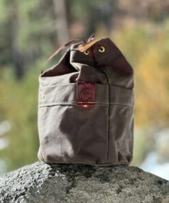 Handmade Bushcraft Bag Oilskin/Waxed Canvas for Cook Set, Camping Gear, and Outdoor Bushpot