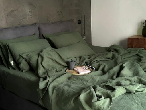 100% Hemp Flat Sheet Autumn Grass Hemp Top Sheet for a Restful Night's Sleep