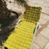 Linen Bliss Your Ultimate Outdoor Comfort Companion - Portable Beach Mat, Chaise Lounge Cushion, Sunbed Mat, Patio Cushion, Camping Cushion