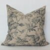 Nature's Embrace Designer Floral Pillow in Beige, Gray, and Tan