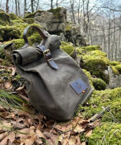 Bushcraft Essential Durable Oilskin Canvas Lunch Bag for Outdoor Adventures