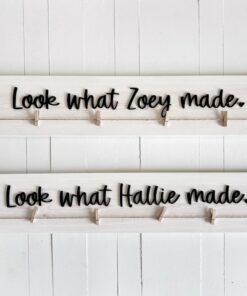 Personalized Kids Artwork Display Board Showcase Your Little Picasso's Creations