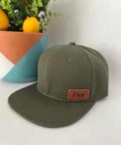 Personalized Initial and Name Hats Embroidered Leather Patch for Matching Family Style