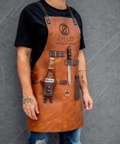 Personalized Leather Apron Your Culinary Companion for Grilling, Cooking, and Crafting