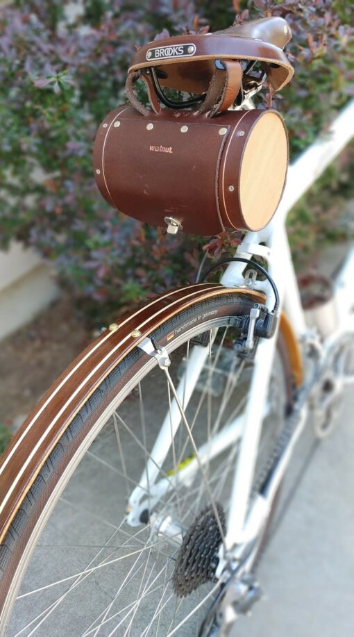 Woody's Walnut & Maple Bicycle Fenders Handcrafted Protection for Your Ride