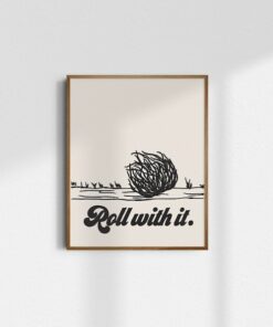 Roll With It Gicl?e Fine Art Print - Tumbleweed's Journey Through the Wild West
