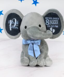 Personalized Elephant A Cherished Keepsake for Baby's Special Moments