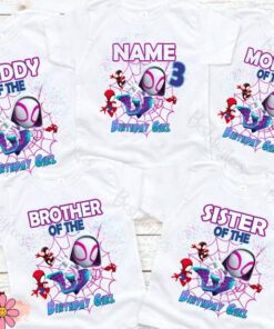 Personalized Spidey Birthday Shirts Celebrate Your Little Hero's Special Day