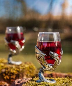 Breathtaking Dragon Wine Glasses Handcrafted Fantasy Barware for Enchanting Gatherings
