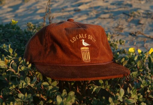 Locals Only Premium 5-Panel Brown Corduroy Hat for the True City Dwellers
