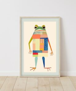 Ribbiting Good Times The Hoppy Poster for Frog Lovers and Quirky Decor