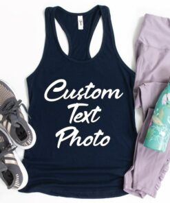 Personalized Racerback Tank Tops Design Your Own Custom Logo Tank Top