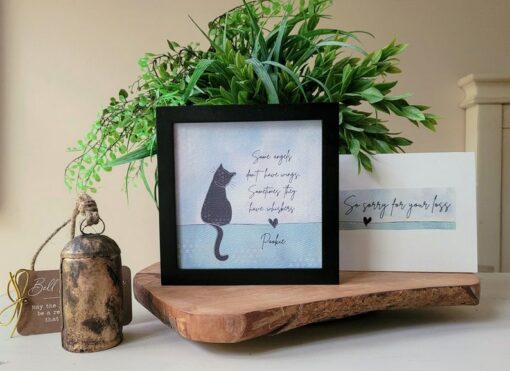 Cherished Memories Personalized Cat Memorial Gift for Grieving Pet Owners