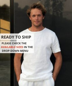 Elevate Your Style Premium Linen T-Shirt for Men - Sustainable, Breathable, and Effortlessly Chic
