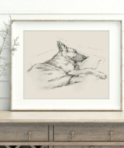 Captivating German Shepherd Drawing A Masterpiece for Your Walls
