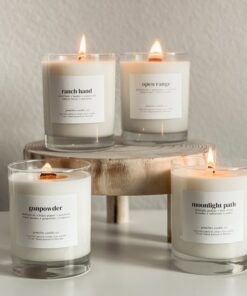 Western Collection Hand-Poured Soy Wax Candle in a Whiskey Glass