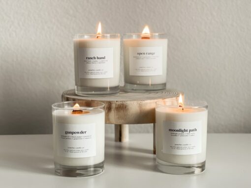 Western Collection Hand-Poured Soy Wax Candle in a Whiskey Glass