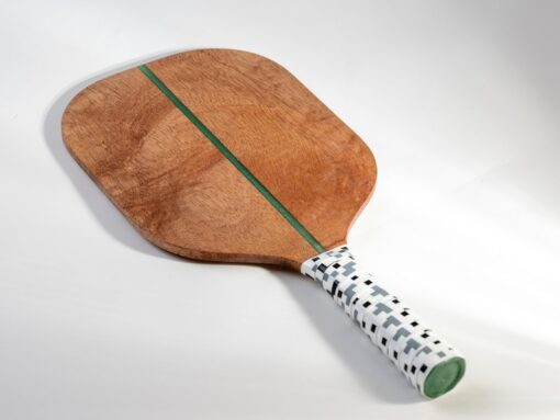 African Mahogany Pickleball Paddle Handcrafted Excellence for Players, Collectors, and Decor Enthusiasts