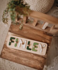 Personalized Wooden Name Puzzle A Cherished Keepsake for Your Little One's Journey
