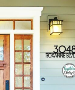 Modern Deco Metal House Number Sign Elevate Your Curb Appeal with Style