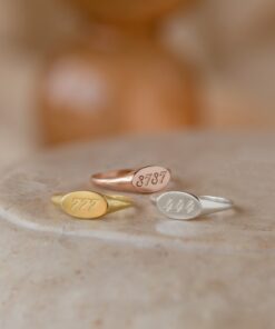 Caitlyn Minimalist's Custom Lucky Numbers Ring Your Personalized Angel Numbers Talisman
