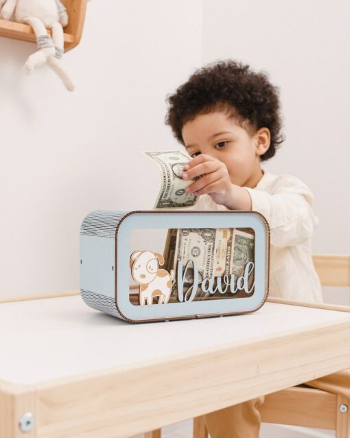 Personalized Piggy Bank A Unique Gift for Kids, Crafted with Love