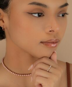 Dainty Faux Nose Ring No Piercing Needed, Sterling Silver, Rose Gold, 22g/20g
