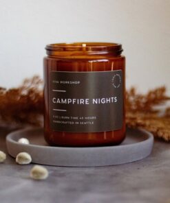 Campfire Nights Cozy Bonfire Vibes in a Non-Toxic Soy Wax Candle