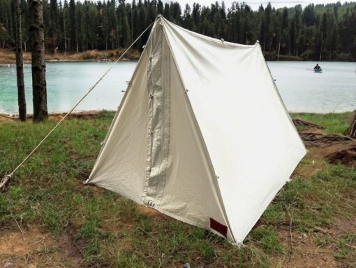 Bushcraft Canvas Wedge Tent Premium 100% Cotton Camping Sanctuary