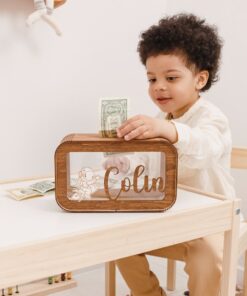 Personalized Piggy Bank for Boys A Unique Gift for Kids and Nursery Decor
