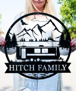 Personalized Travel Trailer Camper Outdoor Sign Create Lasting Camping Memories
