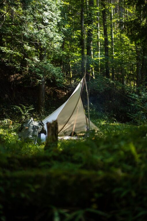 Bushcraft Canvas Tent Finnish Loue - Traditional Camping Tent with Organic Cotton Canvas