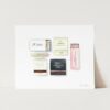 Personalized Wedding Matches Art Print Immortalize Your Special Day in Watercolor