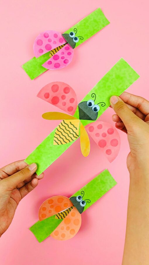Ladybug Craft Printable Paper Ladybug for Kids' Art and Preschool Activities