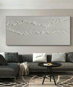 White Textured Wall Art Elevate Your Space with Abstract Elegance