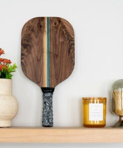 Handcrafted Figured Walnut Pickleball Paddle Durable, Collectible, and Perfect for Gifts