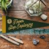 Never Stop Exploring Felt Pennant Adventure-Inspired Wall Art for Wanderlust Souls