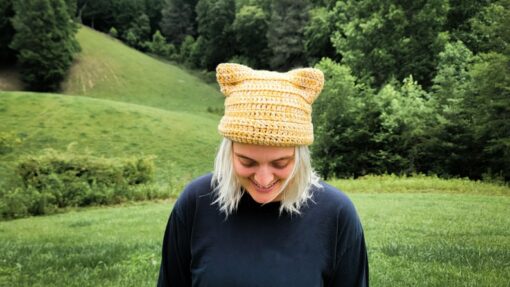 Adorable Crochet Beanie with Animal Ears Express Your Wild Side with Customizable Colors