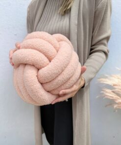 Boucle Knot Pillows Elevate Your Home Decor with Chic and Playful Style