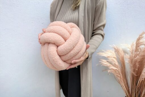 Boucle Knot Pillows Elevate Your Home Decor with Chic and Playful Style