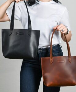 Cognac Leather Mini Tote The Perfect Gift for Her