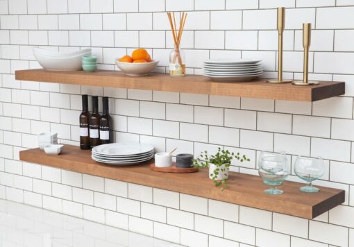 Alder Solid Hardwood SMOOTH Floating Shelf Elevate Your Home Decor with Effortless Style