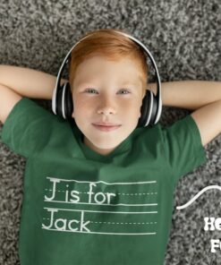 Personalized Alphabet Shirt Design Your Own Custom School Shirt for Kids
